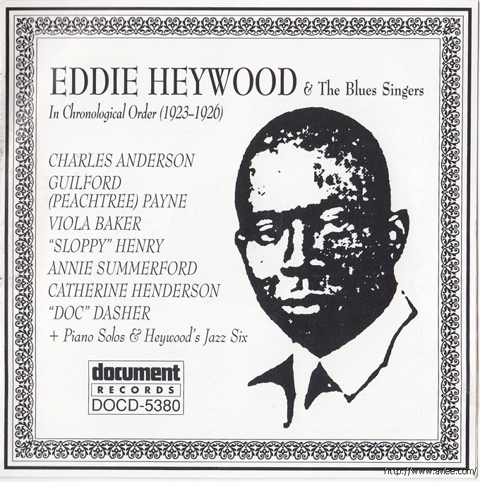 JAZZCD推荐02325 EDDIE HEYWOOD & THE BLUES SINGERS(1923-192