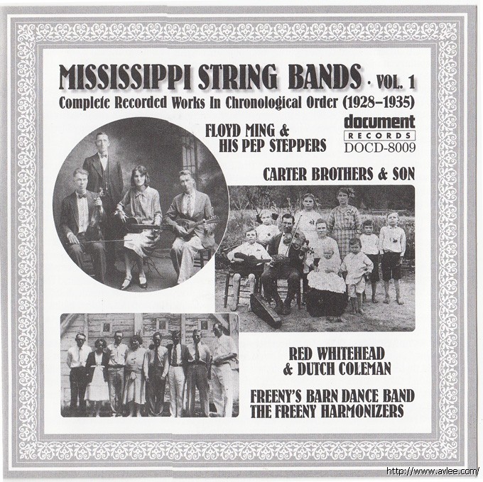 JAZZCD推荐02355 Mississippi String Bands, Vol. 1: 1928 - 1935