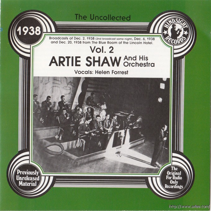 JAZZCD推荐02735 Artie Shaw & His Orchestra, Vol. 2: 1938