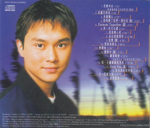 华语唱片30周年经典唱片集推荐0117 张智霖-天地男儿超级精选