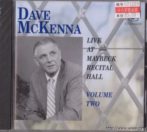 JAZZ CD推荐0188 Live at Maybeck Recital Hall, Vol. 2