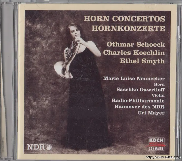 JAZZCD0374Hornkonzerte/Horn Concertos-Schoeck/Smyth/Koechlin