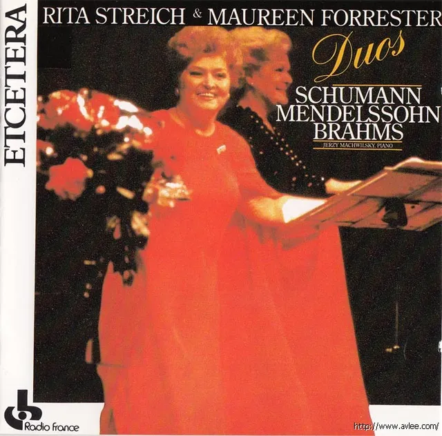 JAZZCD推荐01392 Rita Streich & Maureen Forrester : duos