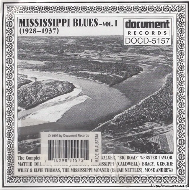 JAZZCD推荐01846 Mississippi Blues Vol. 1 (1928-1937)