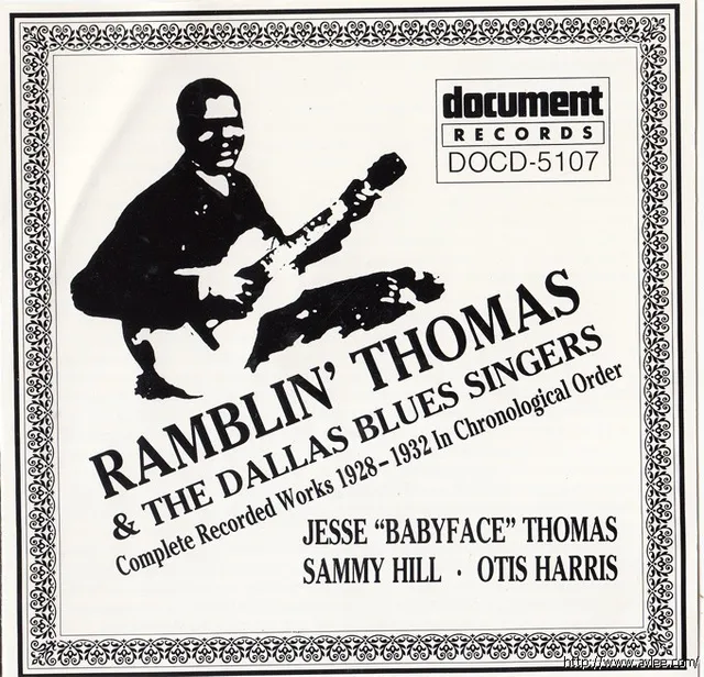 JAZZCD推荐01919 Ramblin' Thomas & The Dallas Blues Singers