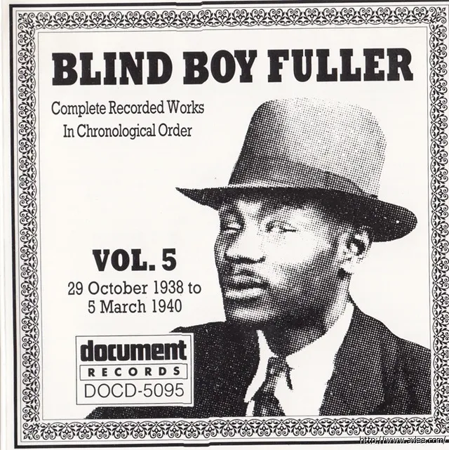 JAZZCD推荐01967 Blind Boy Fuller Vol.5 1938-1940