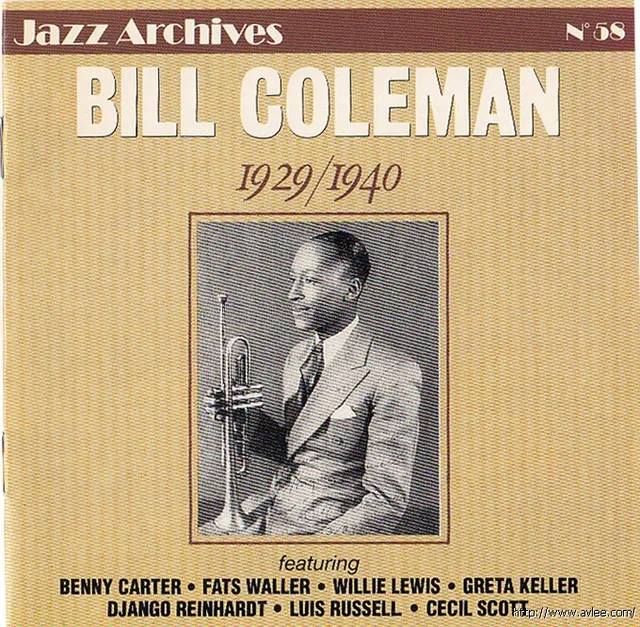 JAZZCD推荐02160 Bill Coleman 1929-1940